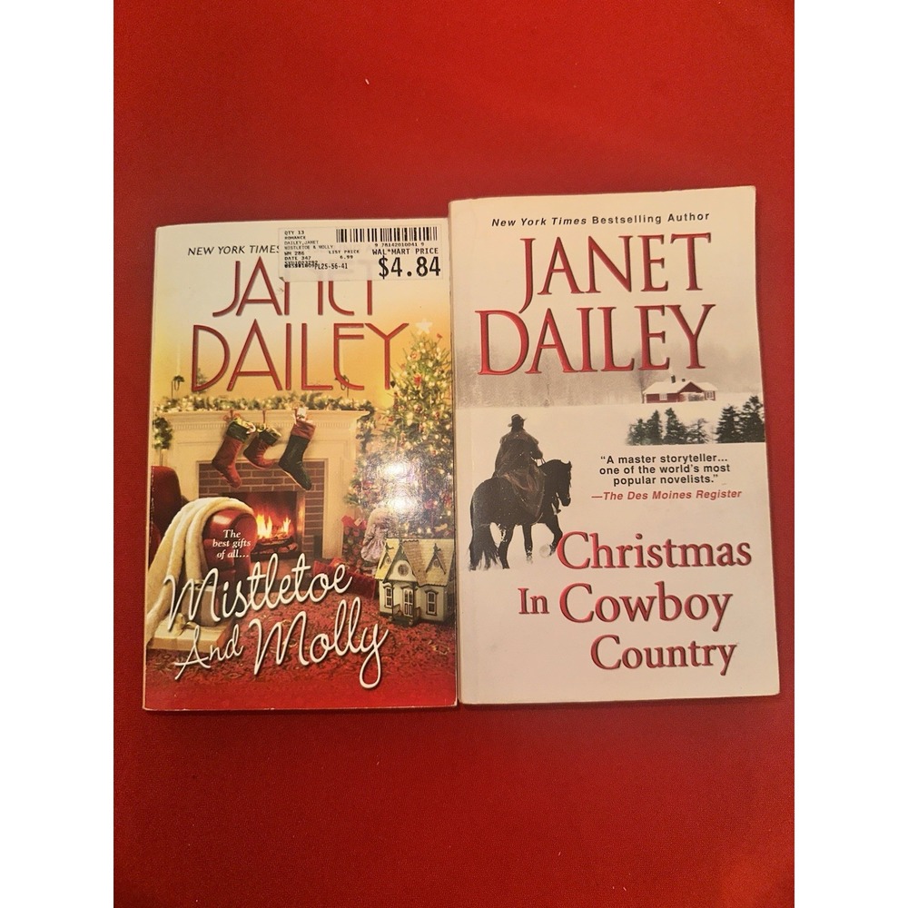 Janet Dailey Set Of 2 Paperback Novels Christmas Romance